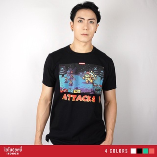 Unisex T-Shirt เสื้อยืดคอกลม แขนสั้น พิมพ์ลายเกม Mario ใส่ได้ทั้งผู้หญิง-ผู้ชาย/ รุ่น IA-123 แฟชั่นสไตล์เรียบง่าย