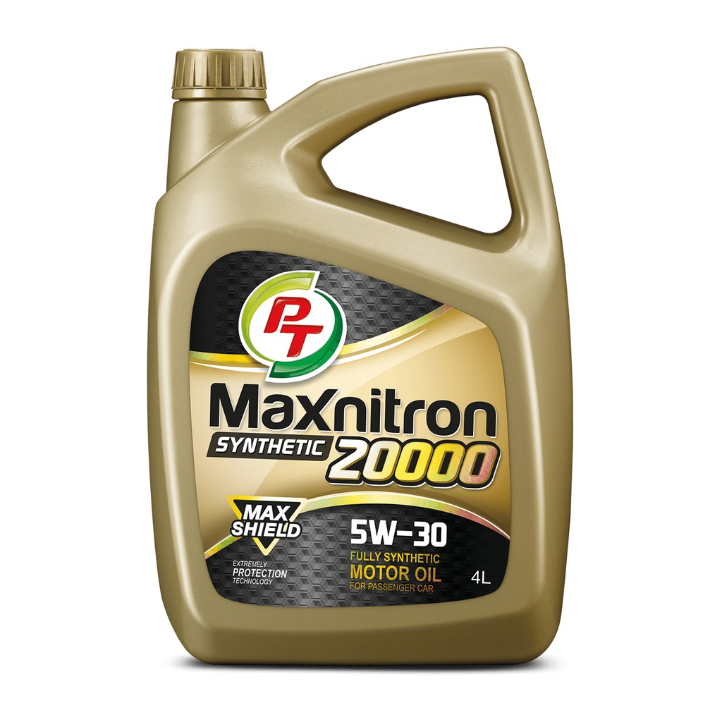 น้ำมันเครื่องสังเคราะห์แท้  4 ลิตร สำหรับเครื่องยนต์เบนซิน PT Maxnitron  5W-30 ใช้ดีจึงบอกต่่อ..