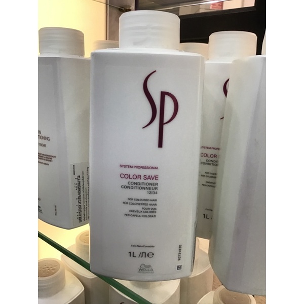 คอนดิชั่นเนอร์ดูแลสีผม Wella SP system professional color save conditioner 1 L.