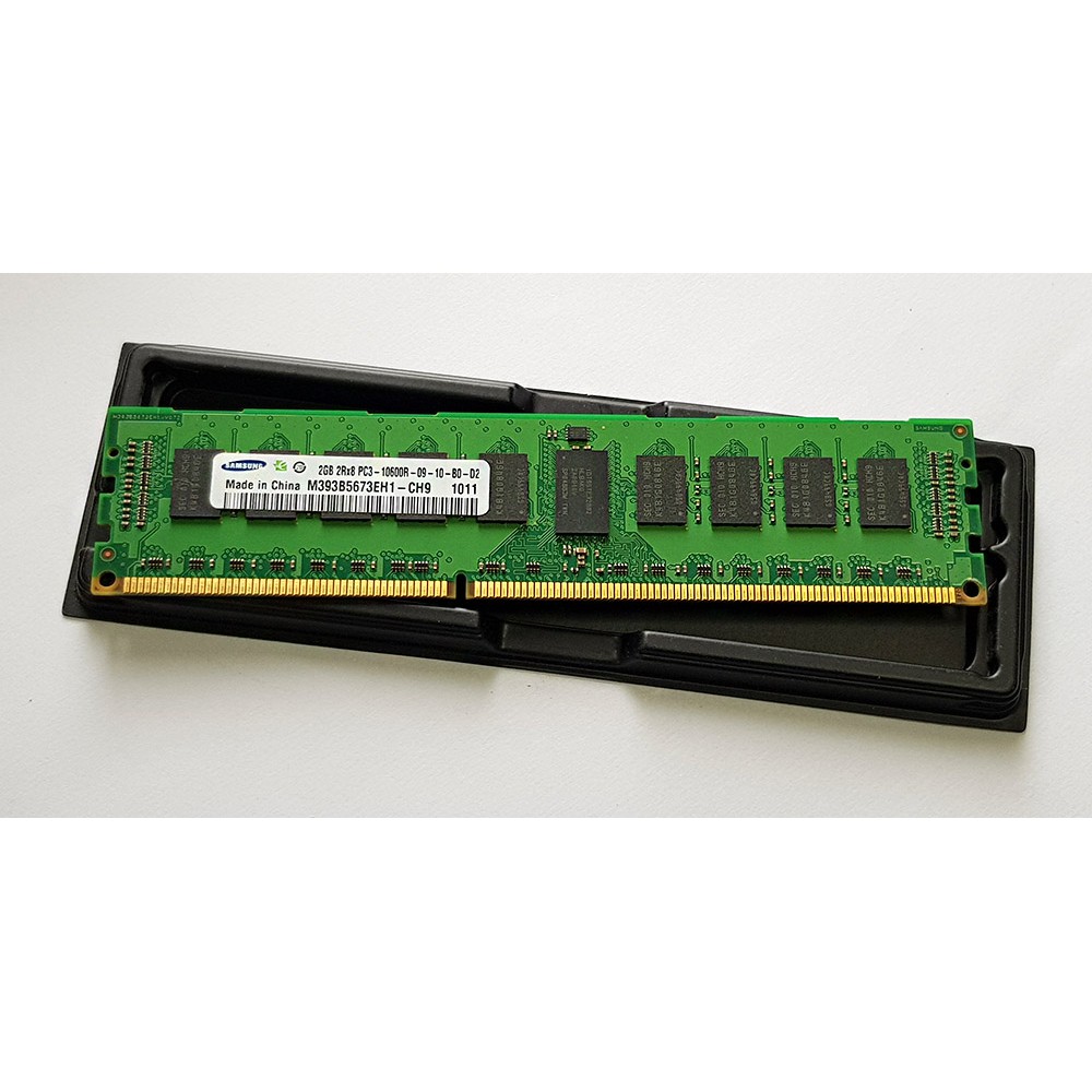 Reg Ecc 2GB 2Rx8 PC3-10600R-09-10-B0-D2 Samsung มือสอง ใส่บอร์ด X79 Workstation HP Z420 Z620 Dell T5
