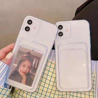 เคสโทรศัพท์มือถือแบบนิ่ม ใส พร้อมช่องใส่บัตร สําหรับ Samsung Galaxy A14 A34 A54 A04E A13 A23 A33 A53 A73 A10 A20 A30 A50 A10S A20S A30S A50S A01 A04 A11 A31 A51 A71 A12 A22 A32 A42 A52 A72 A02 A02S A03S A52S A21S A03