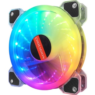 ชุดพัดลม ระบายความร้อน เคส COOLMOON Yupo RGB x1 สินค้าใหม่ ส่งเร็ว ประกัน CPU2DAY