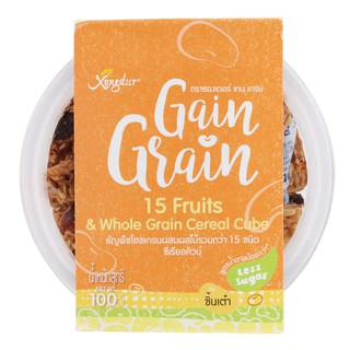 ซองเดอร์เกนเกรนธัญพืชผสมผลไม้รวม15ชนิดหวานน้อยชิ้นเต๋า 100กรัม Xongdergen Grain Whole Grain Mixed Fruit 15 Kinds Less Sw