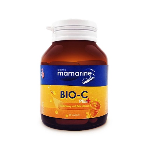 Mamarine Bio-C Plus Elderberry and Beta-Glucan 30 แคปซูล