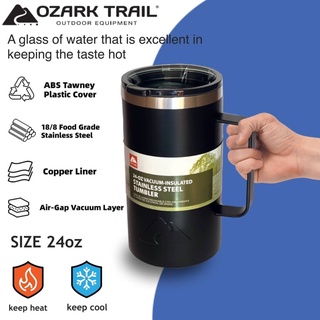 Ozark trail 24oz tumbler handle แก้วน้ำสแตนเลสหูจับเก็บอุหภูมิ