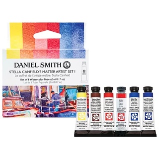 Daniel Smith Stella Canfields Master Artist Set l 5ml (W285610408)/เซ็ตสีน้ำ DS ขนาด 5ml 6 สี คัดสรรโดย Stella Canfield