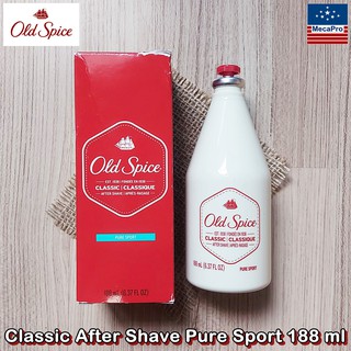 Old Spice® Classic After Shave Pure Sport 188 ml โอลด์ สไปซ์ ผลิตภัณฑ์บำรุงผิวหน้า หลังการโกนหนวด