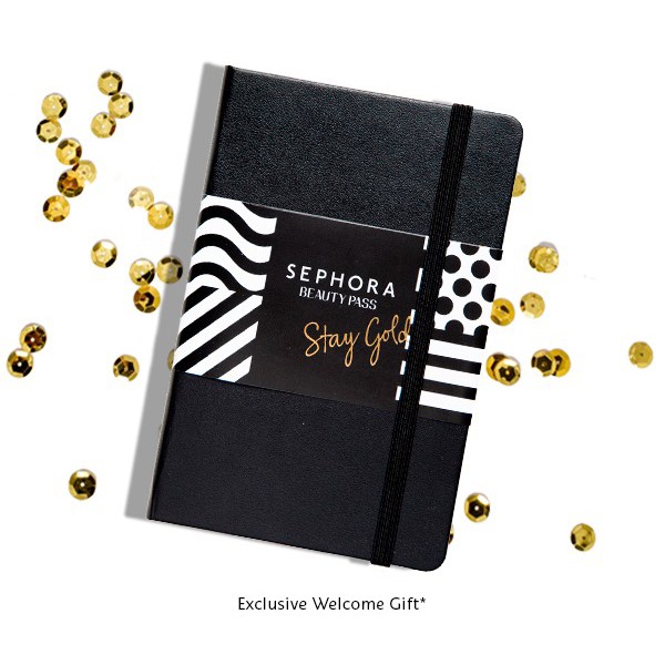 แท้💯% Sephora Beauty Pass Stay Gold Notebook
