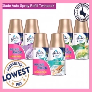 glade เกลด สเปรย์ฉีดปรับอากาศชนิดเติม(แพ๊คคู่ คุ้มกว่า) 175ก/252มล.