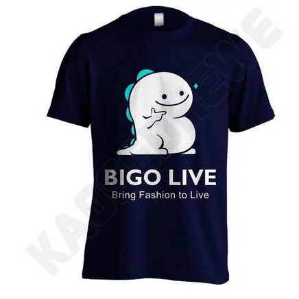 KATUN Distro Bigo Live Bring Fashion To Live Mens Top T-Shirt - Black Soft Cotton Size XS - 6XL