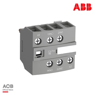 ABB : Auxiliary Contact - 1NC + 1NO, 2 Contact, Front Mount, 6 A รหัส CAT4-11E : 1SBN010151R1011 เอบีบี