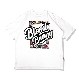 ราคาระเบิดเสื้อยืด Oversize ลาย Bloody Bunny Graphic BombS-3XL