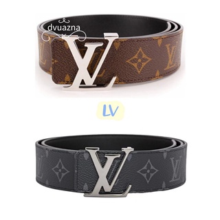 💯เข็มขัด LOUIS VUITTON/LV แท้ เข็มขัดสองด้าน/4ซม.