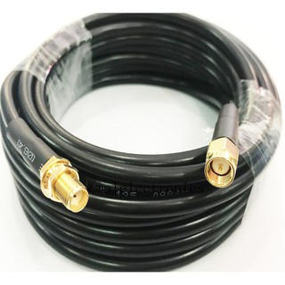 sma female nut bulkhead to sma male rf อะแดปเตอร์เชื่อมต่อสายเคเบิ้ล lmr 195 pigtail coaxial coax 50ohm 1/2/3/15/5 ม.