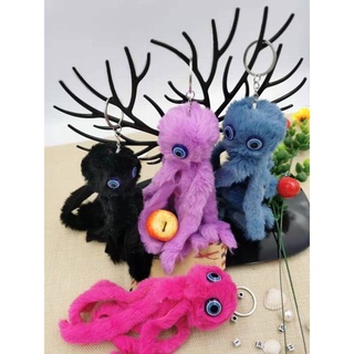 ทั้งหมด 18 สี กระเป๋าพวงกุญแจปลาหมึกตุ๊กตา New octopus keychain ZY