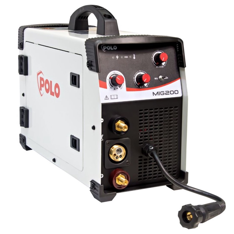 POLO ตู้เชื่อม เครื่องเชื่อม CO2 MIG MAG รุ่น MIG200 เชื่อมลวดแบบไม่ใช้แก๊สได้  แถมฟรี ลวดเชื่อม