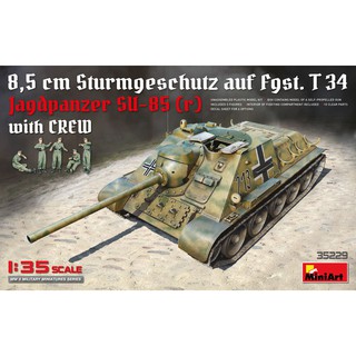 โมเดลรถถัง MiniArt 1/35 MI35229 Jagdpanzer SU-85 (r) with Crew