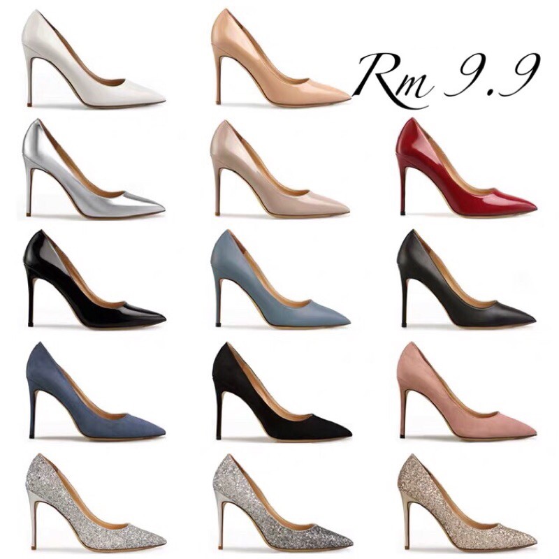 Clearance lady shoes ส้นและส้นแบน