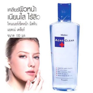 Mistine Acne Clear Toner มิสทีน โทนเนอร์เช็ดหน้า โทนเนอร์ทำความสะอาดผิวหน้าลอตใหม่ เคลียร์ผิวหน้า เนียนใส