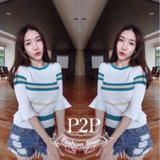เสื้อไหมพรมแขนกระดิ่ง📌