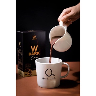 W DARK COCOA โกโก้ผสมเวย์โปรตีน เสริมสร้างกล้ามเนื้อ ไม่มีไขมัน ไม่มีน้ำตาล แคลฯน้อย