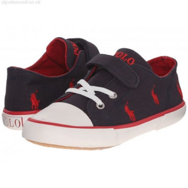 รองเท้า เด็ก แบรนด์ Polo Ralph Lauren แท้ ใหม่ Kids Kody Sneaker ขนาด 26.5 / 10