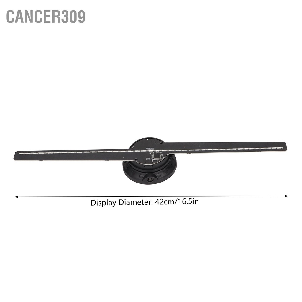 Cancer309 พัดลมระบายความร้อน โฮโลแกรม 3D 42 ซม. 2 ใบพัด Led 100‐240V