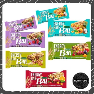 BA! Energy Bars 40 g. ซีเรียลบาร์ให้พลังงาน ทำจาก ถั่ว เมล็ดพืช และผลไม้แห้ง