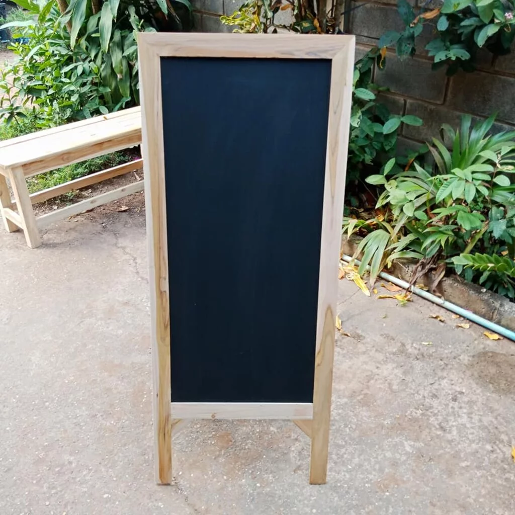กระดานไม้สูง 100-120cm กระดานเมนู กระดานดำ