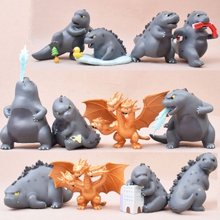 โมเดลฟิกเกอร์ Godzilla : The Monsters Character Godzilla King Ghidorah Pvc 12 ชิ้น / ชุด