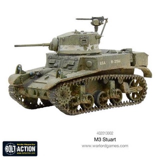 BOLT ACTION America - M3 Stuart Light Tank / M3A1 Satan / M3A3 Stuart - WW2 US USA Marines British Soviet Warlord Games