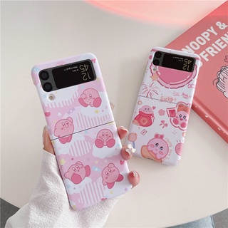 เคสโทรศัพท์มือถือ กันกระแทก ลายการ์ตูนโปเกม่อนน่ารัก สีชมพู สําหรับ Samsung Z Flip 3 5G Z Flip 4 Galaxy Flip4