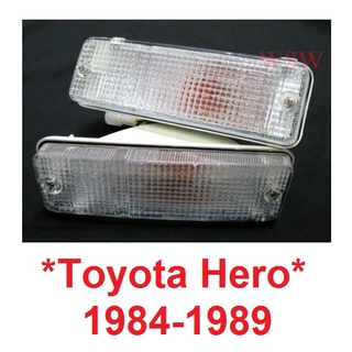 ฝาใส ไฟหรี่กันชน TOYOTA HILUX HERO 1984 - 1989 โตโยต้า ฮีโร่ ไฟตัดหมอก ไฟกันชน ไฟหรี่ ไฟในกันชน ไฟ