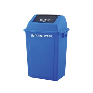 ถังขยะพลาสติกทรงเหลี่ยม COMBI WARE RX-60X-BLU  สีน้ำเงิน  60 ลิตร ถังขยะ Square plastic bin COMBI WARE RX-60X-BLU blue 6