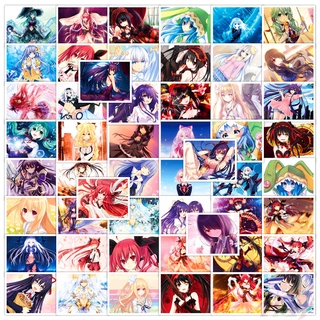 50 ชิ้น / ชุด ❉ สติกเกอร์โปสเตอร์ ลายการ์ตูนอนิเมะ DATE A LIVE Series 02 ขนาดเล็ก ❉ สติกเกอร์แฟชั่น กันน้ํา ลาย Tokisaki Kurumi Yatogami Tohka Himekawa Yoshino DIY