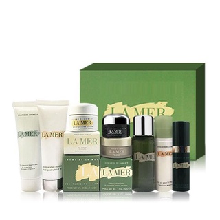 LA MER Sample Set 8 pcs Anti Wrinkle เซ็ตบำรุงผิว ลา แมร์ ครีมกันแดด โฟมล้างหน้า รอบดวงตา น้ำตบ ครีมบำรุง แป้งฝุ่น