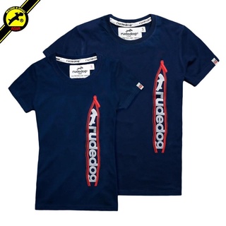 rudedog T-shirt เสื้อยืด รุ่น Zipper (ผู้หญิง) แฟชั่น คอกลม ลายปักไหล่ ผ้าฝ้าย cotton ฟอกนุ่ม ไซส์