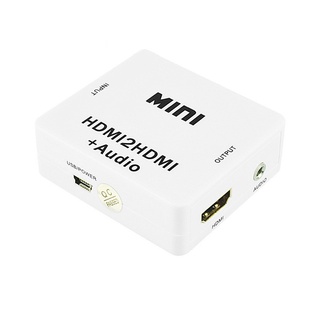 ตัวแยกเสียง HDMI ดิจิทัล เป็นอนาล็อก 3.5 มม. 1080P HDMI เป็น HDMI พร้อม AUX สเตอริโอ สําหรับ PC แล็ปท็อป HDTV