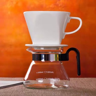 ถ้วยเซรามิคกรองกาแฟ 3 รู สำหรับ 2-4 ถ้วย Coffee Dripper  อุปกรณ์ดริปกาแฟ