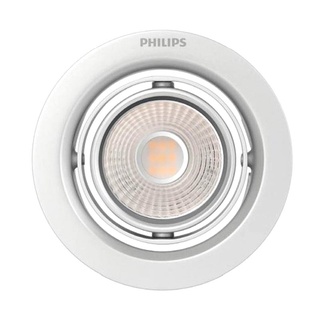 Therichbuyer โคมดาวไลท์หน้ากลม 3 นิ้ว LED 7 วัตต์ Warm White PHILIPS รุ่น 59776 Pomeron 7W/27K สีขาว