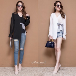 Chiffon Bow Blouse