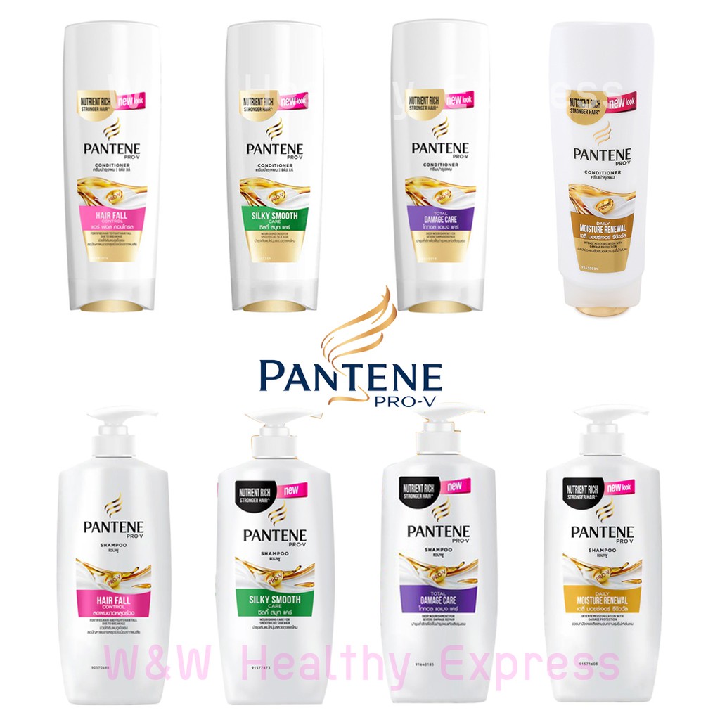 Pantene shampoo - Pantene conditioner - ขนาด 450 ml - แชมพูแพนทีน ยาสระผมแพนทีน หรือ ครีมนวดผมแพนทีน