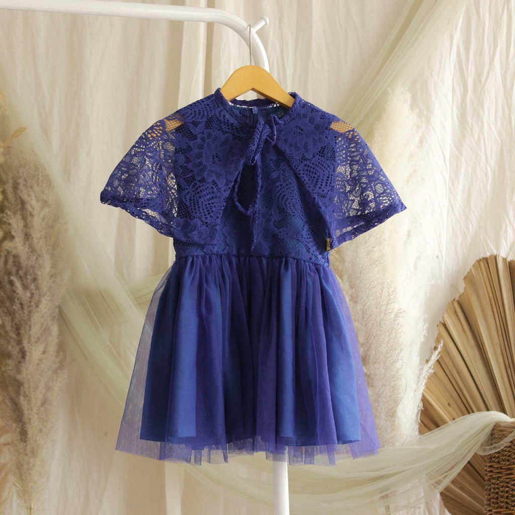 FAIRY PRINCESS BROCADE DRESS BROCADE COMBI TULLE DRESS