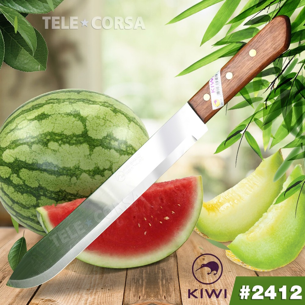 มีดทำอาหาร มีดทำครัว มีดทำครัวด้ามไม้ ขนาด 12 นิ้ว (KIWI 2412) รุ่น Kitchen-knife-kiwi-21-00g-Boss