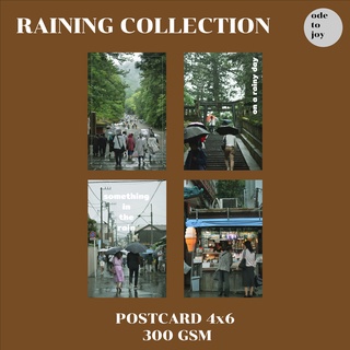 Postcard 4x6 โปสการ์ดตกแต่งห้อง ติดผนัง รูปธรรมชาติ [RAINING COLLECTION]