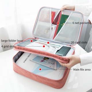 Business Briefcase Bag with Lock Large Capacity Waterproof Document Bags Home Travel Organizer School Office File Folder