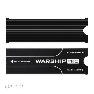 แผ่นอลูมิเนียมฮีทซิงค์สำหรับ PCIe NVME M . 2 2280 SSD สีดำ