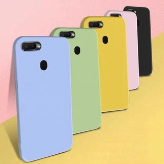 Oppo A5S F7 F9 A12 A7 Candy Color Slim Thin Matte Skin Soft TPU Android Silicon Case Cover