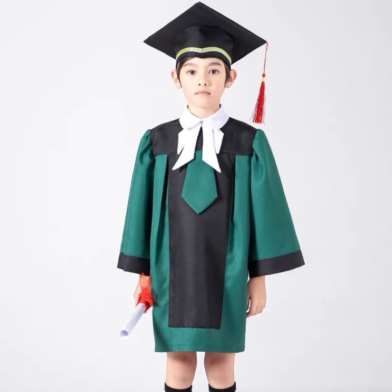 (รอ10-15วัน)  🎓 ชุดบัณฑิตน้อย ชุดครุย สไตล์ฝรั่ง สไตล์อังกฤษ บัณฑิต ชุดครุยเด็ก ชุดครุย เด็ก