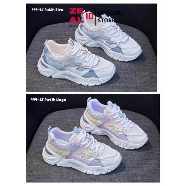 ZEAL-ID - KIM GO EUN รองเท้าผ้าใบผู้หญิงเกาหลีพร้อมรูปแบบ SIMPLE STRAPS CASUAL ผู้หญิงนําเข้าเทรนด์ร